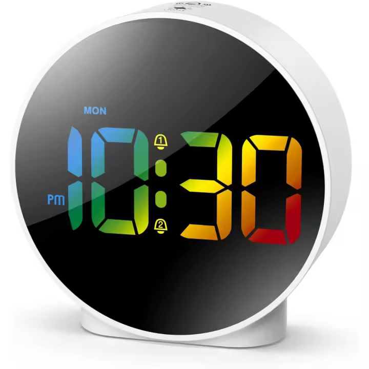 El despertador más Nuevo de Digitaces, cabin de los despertadores with the colorful LED Pantalla curvada - 1