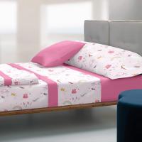 Juego de Sábanas Coralina Elicóptero & Unicornio muy suaves y calentitas, compuesto por 3 piezas sábana bajera ajustable, sábana encimera, más 1 funda de almohada, fabricación Española Coflor Home, calidad 100% - details 1
