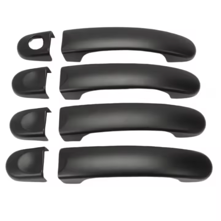 Cubierta De Manija De Puerta Negra Para Volkswagen Transport T5 T6 Caddy Van 8 PCS Accesorios Para Exterior Del Vehículo - 1