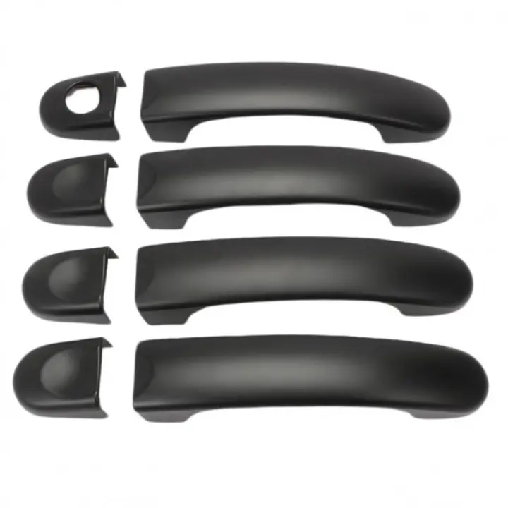 Cubierta De Manija De Puerta Negra Para Volkswagen Transport T5 T6 Caddy Van 8 PCS Accesorios Para Exterior Del Vehículo - 1