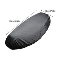 Cubierta De Asiento Para Motocicleta Universal Flexible Impermeable Protectora Contra Polvo UV Y Sol Negro 210D Accesorios De Motocicleta - details 14