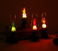Lámpara De Mesa Calcifer Sin Flama Para La Noche Decorativa Anime Retro De Halloween Candelabro Keroseno Para Dormitorio - details 9