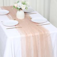 Corredor De Mesa Semi-Transparente De Gauze Verde Esponja Para Bodas Navidad Fiestas Y Banquetes Decoración De Pastel - details 9