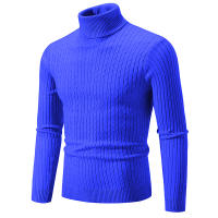 (Mejor) Hombres suéter de cuello alto Color sólido Lana Casual Invierno Chaqueta caliente Deporte suéter de cuello alto - details 8