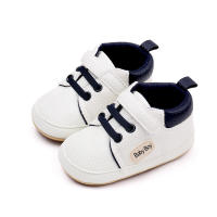 Zapatos De Bebé Para Niño Nuevos Casuales En Cuero PU Antideslizantes Tenis Infantiles Primera Andaduras Cristening Cierre De Correas - details 3