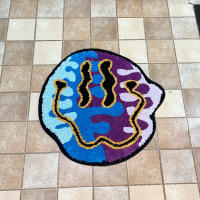 Alfombra LAKEA Tejida Con Rostro Sonriente Mágico Para Decoración Del Hogar O Regalo Material Poliéster 100% Personalizable - details 5