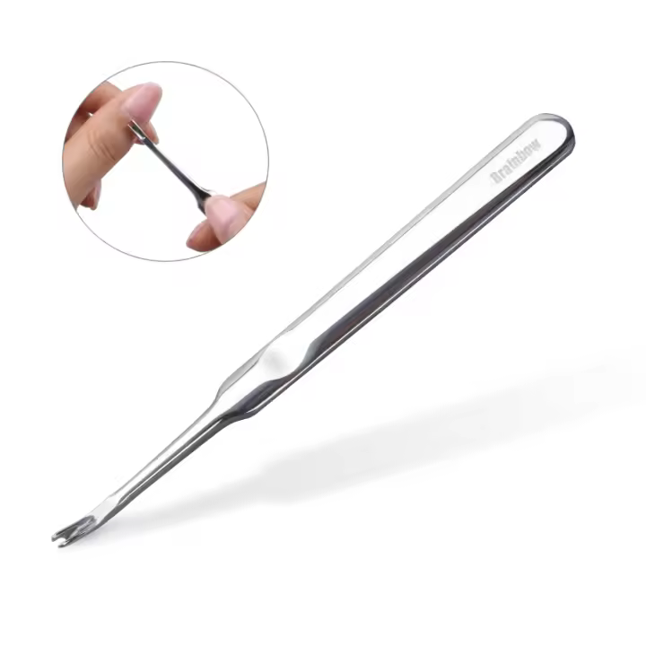 Brainbow 1pc Profesional Cortauñas Acero Inoxidable Herramienta De Manicura Y Pedicura Para Eliminar Cutícula Callos Muerto De Uñas - 1