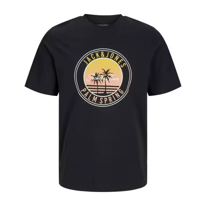Camiseta de Manga Corta Jack&Jones Palm para hombre en color negro - 1