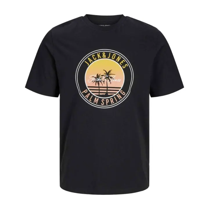 Camiseta de Manga Corta Jack&Jones Palm para hombre en color negro - 1