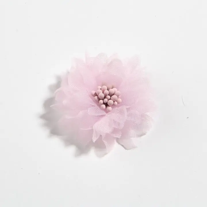 10PCS Flores Artificiales De Tela 4CM 1.5" Para Vestido Boda Bouquet Joyería Accesorios Broche Producción Ropa Hecho En China Zhejiang - 1