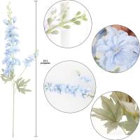 Bouquet De Flores Artificiales 33.5 Pulgadas Para Decoración De Hogar Fiesta De Boda Jardín Vaso Ornamento No Aplica Alergias Alérgenos - details 12