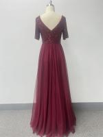 Vestido De Noche Elegante Para Mujer Con Doble V-Neck Y Volante A-Line Con Lentejuelas Vestido De Cocodrilo Para Fiesta Y Eventos Formales - details 21