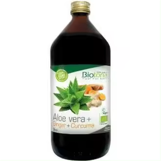 Biotona Jugo Aloe Vera+ Jengibre+ Curcuma Bio 1L - 1