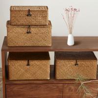 Caja de almacenamiento de mimbre natural - details 4