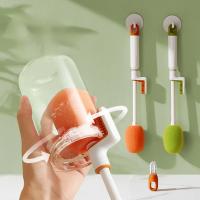 Cepillo De Botella Multifuncional 3 En 1 Con Rotación De 360 Grados Para Lactantes Y Vaso Pequeño Herramienta De Limpieza De La Cocina - details 0