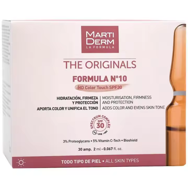 Martiderm The Originals Formula Nº10 Hd Color Touch Spf30 30 Ampollas - 1