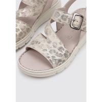 Sandra Fontán VITEX Sandalia Con Cuña Mujer Taupe - details 1