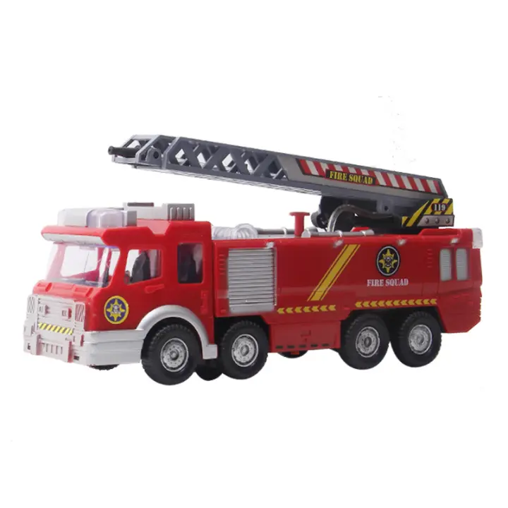 Camión De Incendio Con Música Y Luz Juguete Educativo Para Niños Sprayer Agua Vehículo De Combate Contra Incendios Sam Fireman Carro Electrónico De Plástico Para Niños Mayores De 4 Años - 1