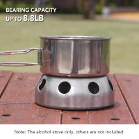 Estufa De Alcohol Portátil Mini Para Camping Viajes Picnics BBQ Cocina Resistente Al Sólido Para Exteriores Sin Ignición Incluida - details 12