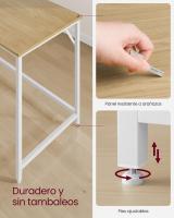 Escritorio Industrial Compacto - 60x120x76 cm, Mesa de Oficina y Estación de Trabajo, Ideal para Teletrabajo, Estudio y Dormitorio, Estructura de Metal - details 25