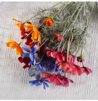 1PC Flor De Seda Artificial Camomila Daisy Para Decoración De Hogar Fiesta Boda Habitación Uflower Estilo Rama De Flores - details 2