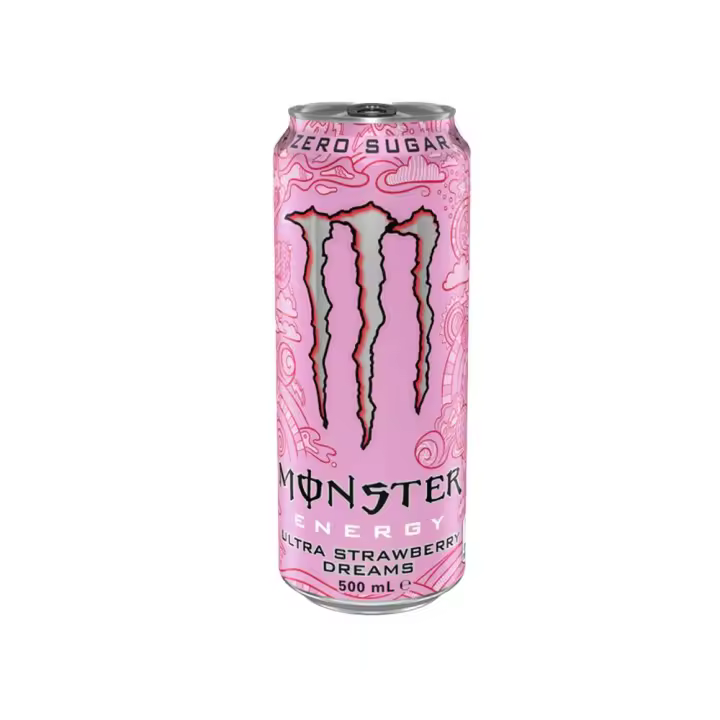 Monster Energy Drink Ultra Strawberry Dreams 24u / 8u x 500ml  BEBIDA ENERGÉTICA  NACIONAL - 1