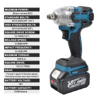 Llave De Impacto Recargable TW004 40V Herramienta Eléctrica De Alta Torque Sin Escobillas Para Bricolaje En Casa Fuente De Alimentación Por Batería - details 0