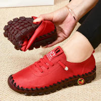 Zapatillas De Mujer En Cuero Casual Vulcánicas Zapatos Planos Confortables Slip on Zapatillas De Mujer Para Comodidad Y Estilo - details 6