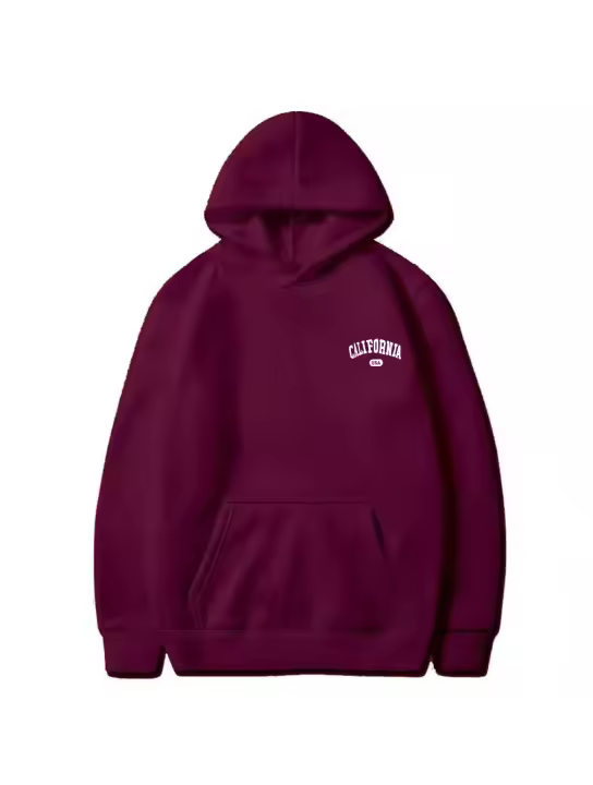  Sudadera De Capucha Estampada California Para Hombre Y Mujer Suéter Casual Harajuku Deportivo De Polyester Temporada Primavera Otoño - 1