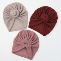 Gorro De Bebé Crochet Tejido Solido Para Niños Y Niñas Nuevos Recién Nacidos 3M-5T Bufanda De Cabeza Para Niños Y Niñas - details 2