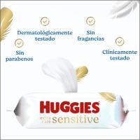 Huggies Extra Care Sensitive 672 Toallitas (12 packs de 56 Toallitas). 99% Agua, Cuidado 4 en 1 para Piel Sensible: Limpia, Calma, Protege contra la Irritación y Equilibra el PH. Clínica y Dermatológicamente Testado, sin Fragrancias ni Parabenos. - details 2