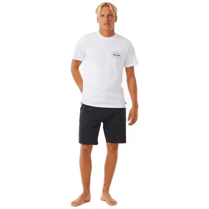 Camiseta Rip Curl Stapler Hombre Blanco - 1