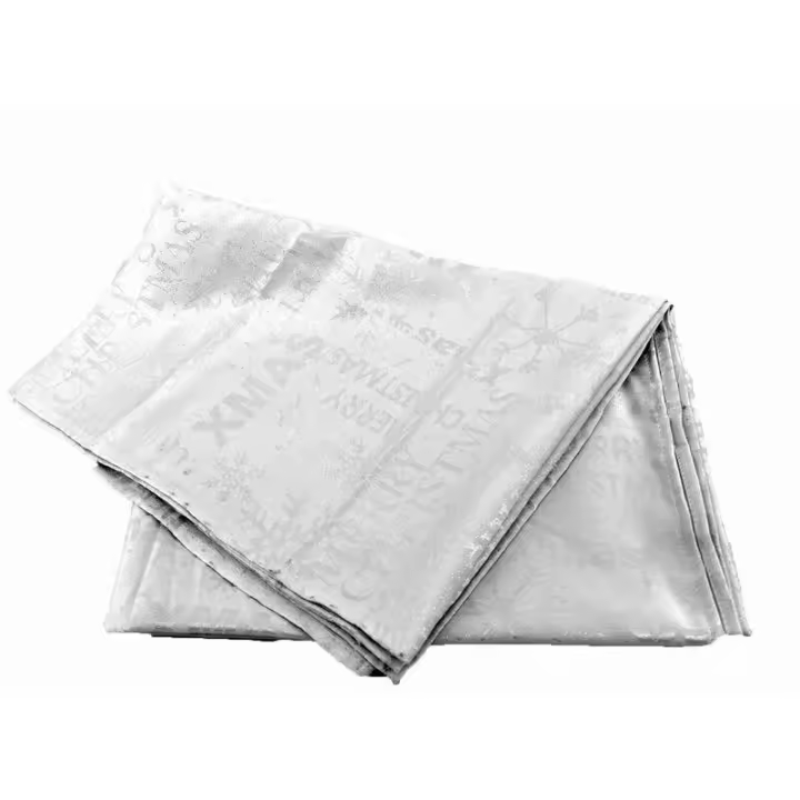Gerimport Mantel Blanco Raso Decoración Navidad 140 X 220 Cm - 1