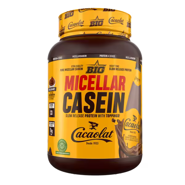 Big Micellar Casein sabor Cacaolat Original - Proteína de Caseína de Liberación Lenta 1kg | Ideal para Recuperación Nocturna - 1