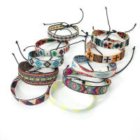 Nuevo Set De 10 Pulseras Punk Clásicas Y Bohemias Para Parejas Unisex Estilo Étnico Geométrico Sin Metálicos Ni Cierres - details 15