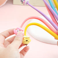 48Pcs/Box Bolígrafos De Silicona Adhesivos Suaves 0.5mm Sanrio Kuromi Melody Cinnamoroll Juguete De Descompresión Estación De Trabajo - details 2