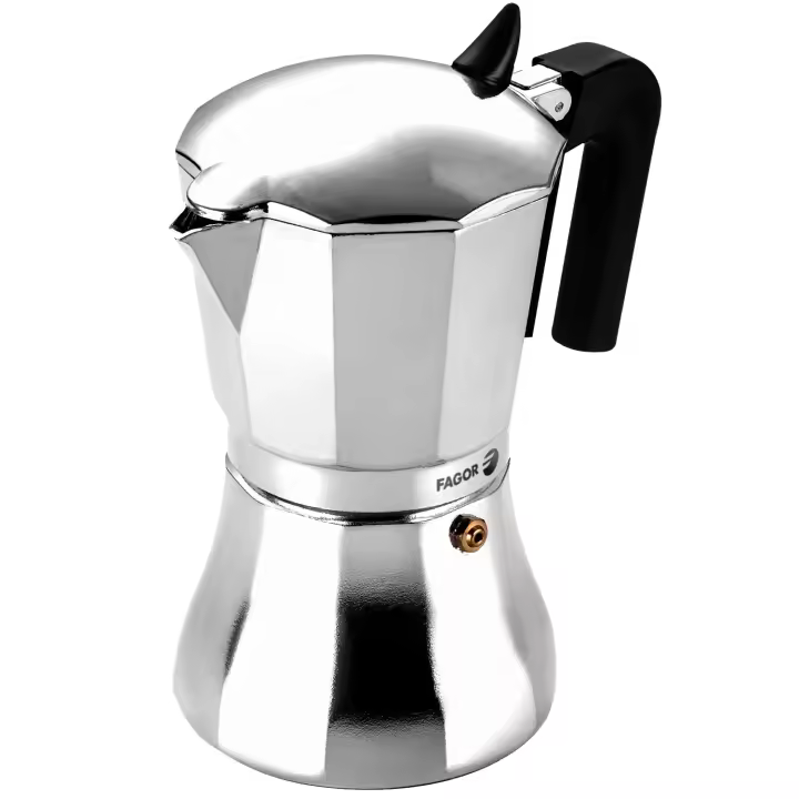 Fagor Cupy - Cafetera Italiana de Aluminio Extra-Grueso, Todo Tipo de Cocinas, Inducción, NO APTA PARA LAVAVAJILLAS, Diseño Ergonómico - 1