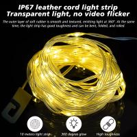 Cadena De Luz Portátil Y Escalable Para Camping Al Aire Libre Recargable Por USB Impermeable Cadena De Luz Colgante Para Suelo De Tenda Atmosfera - details 4
