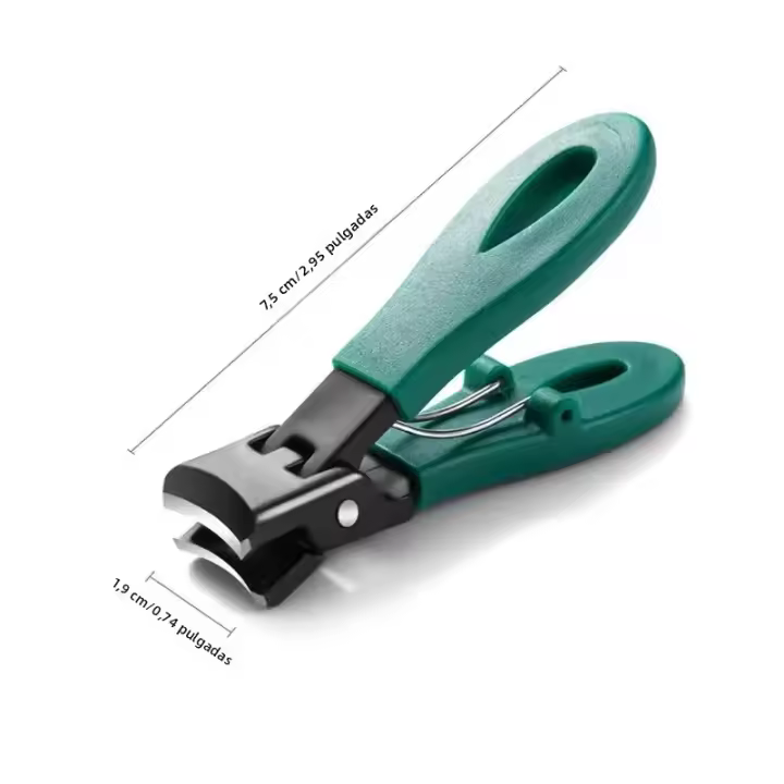 Tijeras De Uñas Portátiles Ultra Afiladas De Acero Inoxidable Con Abertura Ancha Antisalpicaduras Para Uñas De Dedos Y Pies Para Hombres Y Mujeres - 1