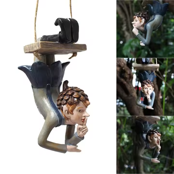Adornos De Hobbit Para Jardín Decoración De Pared Para Casa Figura De Hobbit Para Valla Patio Jardín Árbol Regalo De Navidad - 1