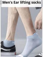 5 Pares De Calcetines De Algodón Para Hombre Verano Respirables Y Transpirables Estilo Calle Moda Y Cómodos Calcetines De Bote - details 0
