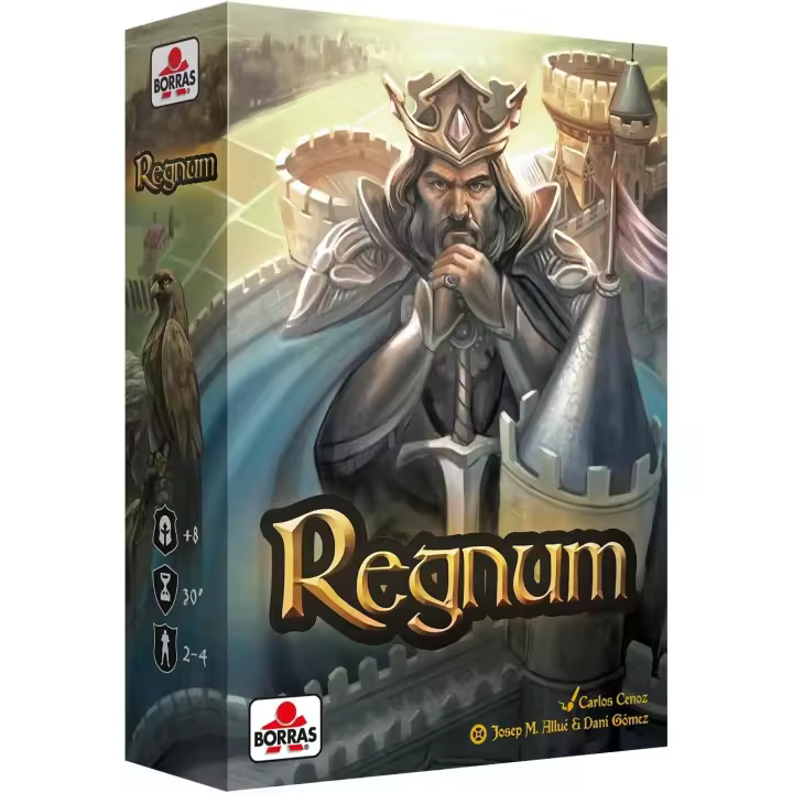 Borras - Regnum-  Conjunto de cartas de estrategia -  Las tarjetas son grandes para facilitar el juego -  Multicolor - Regnum se recomienda para mayores de 8 años - 1
