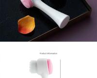 Cepillo Facial De Silicona 3D Bilateral Para Limpieza Manual Con Cerdas Suaves Herramienta De Masaje Facial Doble Cara - details 7