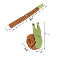 Juguetes Para Perros De Peluche Con Sonido Squeak Snail Interactivos Para Masticar Y Buscar Alimento Juguetes Inteligentes Para Perros - details 6