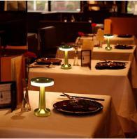 Lámpara De Mesa Vintage Con LED Táctil Ajustable En 3 Colores Para Restaurante Bar Café Decoración Premium De Habitación Material Metálico - details 16