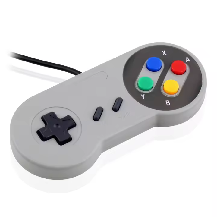 DAM Mando retro clásico USB, compatible con PC y Mac. 14,2x2,3x6,3 Cm. Color: Gris - 1