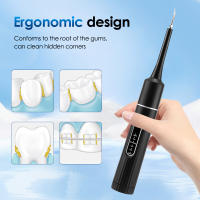 Limpia Dientes Eléctrica Impermeable Con Vibration Sonic Escáner Dental Eliminador De Placa Y Calcario Con 5 Cabezas De Repuesto Color Negro Y Blanco - details 7