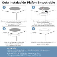 LED ATOMANT Panel Downlight LED redondo plano CCT 20W 225 mm, 1800 lúmenes, luz regulable en temperatura (blanco cálido, neutro y frío), driver incluido, ideal para empotrar en techos de interiores, iluminación eficiente para hogar, oficinas. - details 0