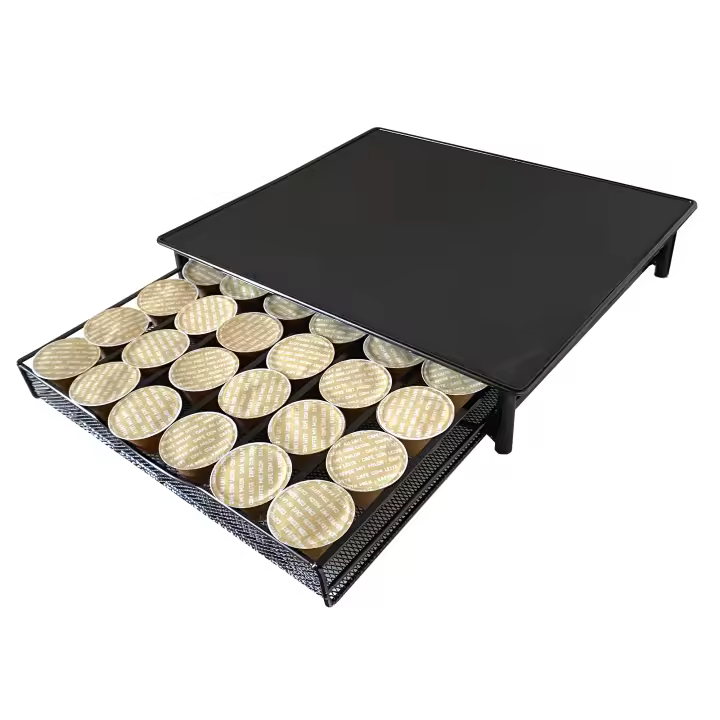 Soporte Organizador Cápsulas Dolce Gusto Nyana Home  Capacidad 36 Capsulas  Compatibilidad Dolce Gusto  Cubierta Metálica  Soporte Metálico  Bandeja Mallada - 1