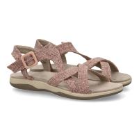 PuntoSalao Sandalias planas cómodas para mujer color lila VR5-1655 - details 0